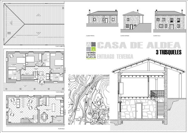 Rehabilitación casa-cuadra casa de aldea Entrago Teverga