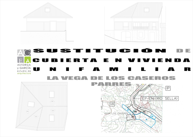 Sustitución cubierta vivienda unifamiliar La Vega de los Caseros Parres