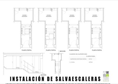 Salvaescaleras calle Gran Capitán, Gijón